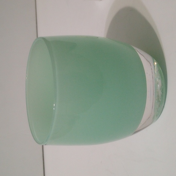 Glassybaby Pre-Tiskelion - "Thank You" Mint Green Votive - Picture 3 of 13
